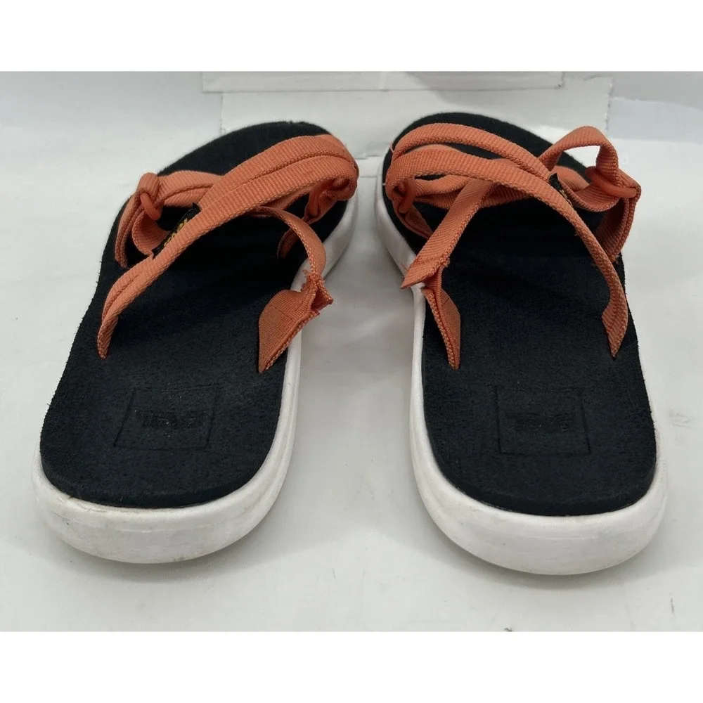 Teva Voya Sandal Slip On Flamingo Orange Women's Size 5